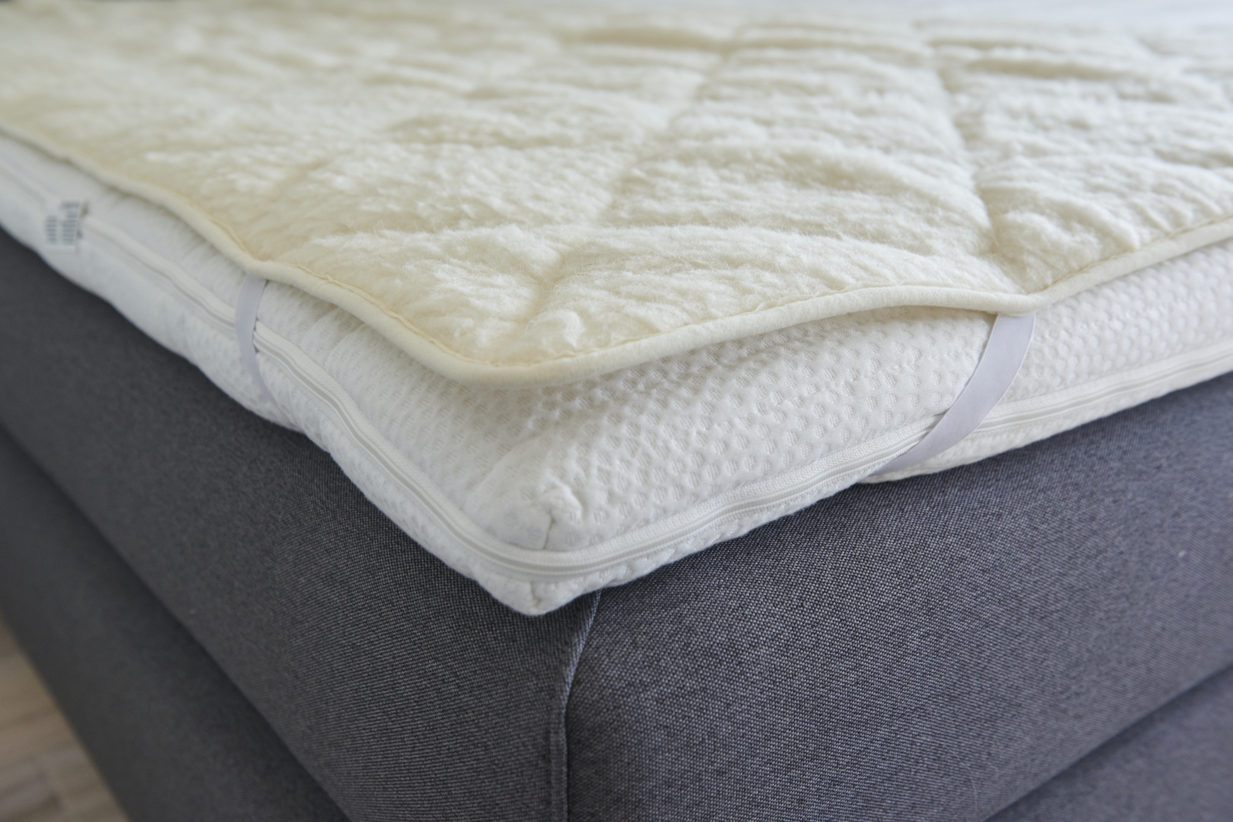 Schurwoll-Komfort-Matratzenauflage