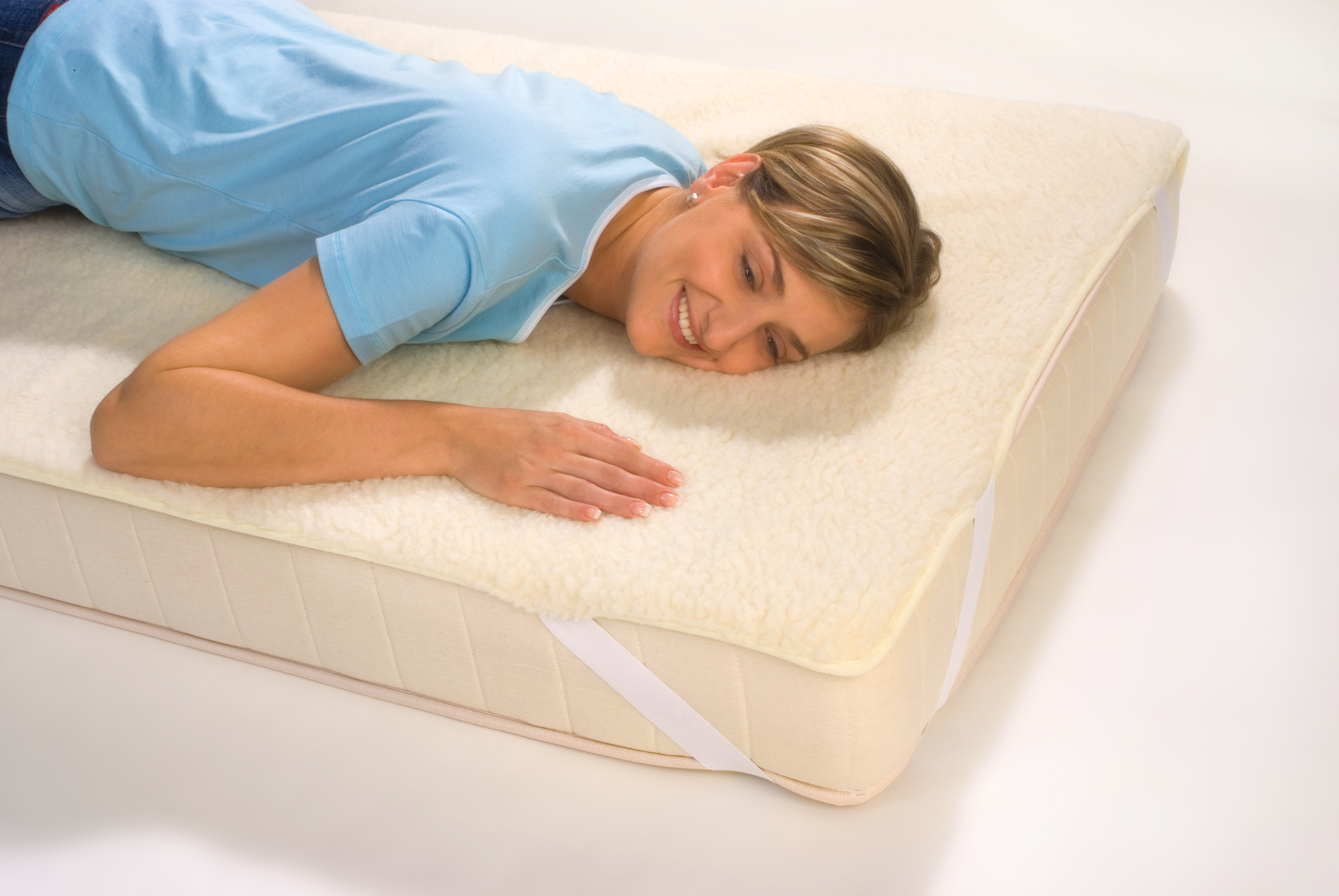 Schurwoll-Matratzenauflage