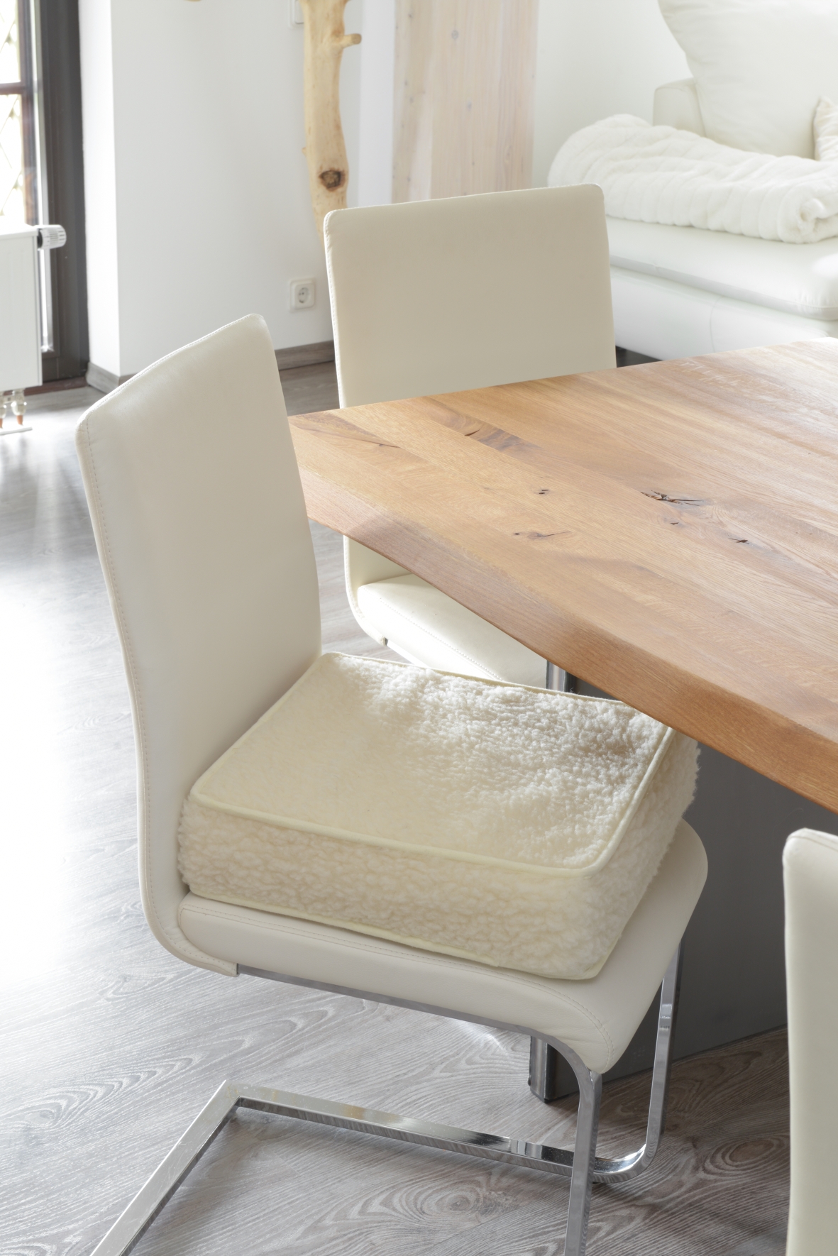 Schurwoll-Aufstehhilfe, 40 cm Sitztiefe