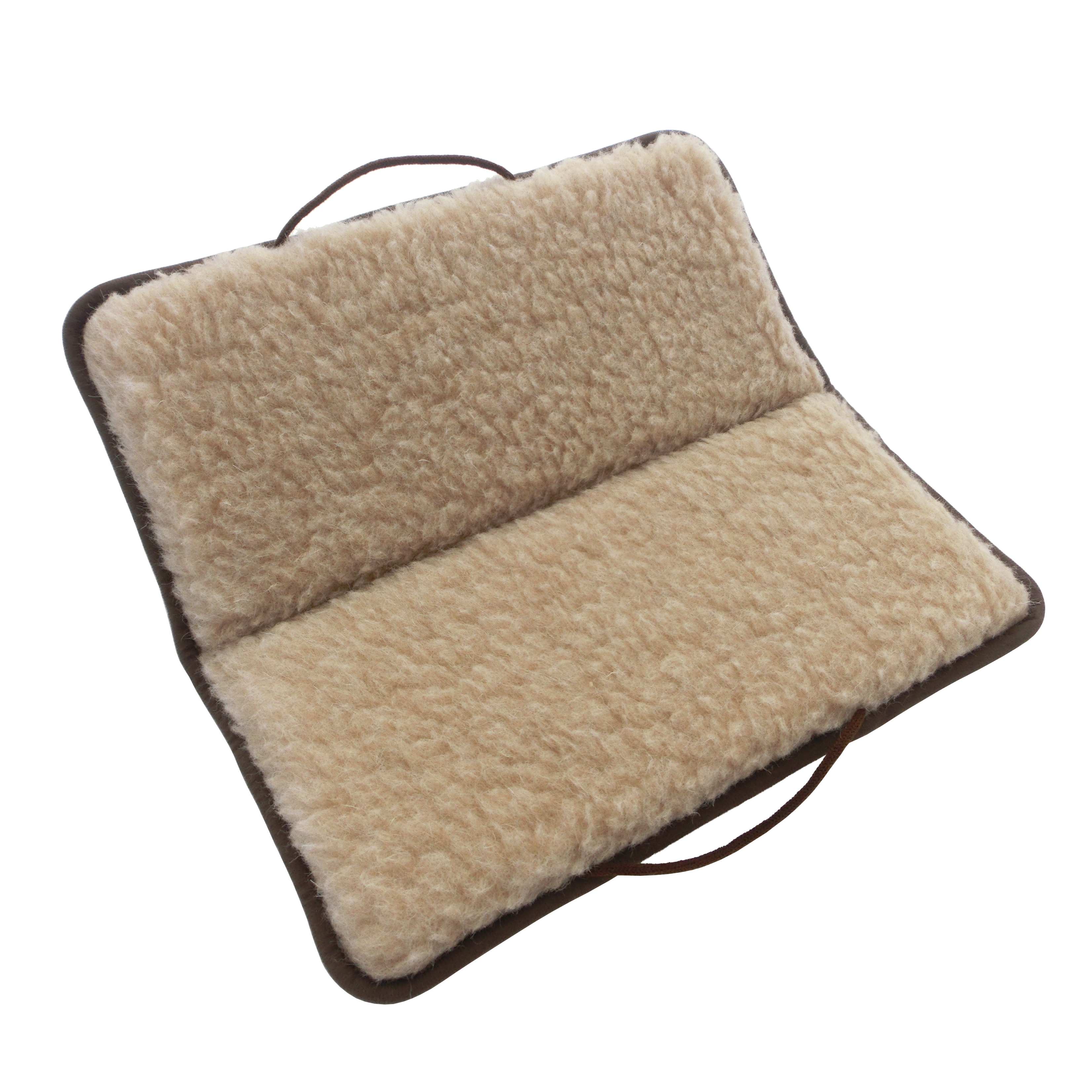 Schurwoll-Klappkissen