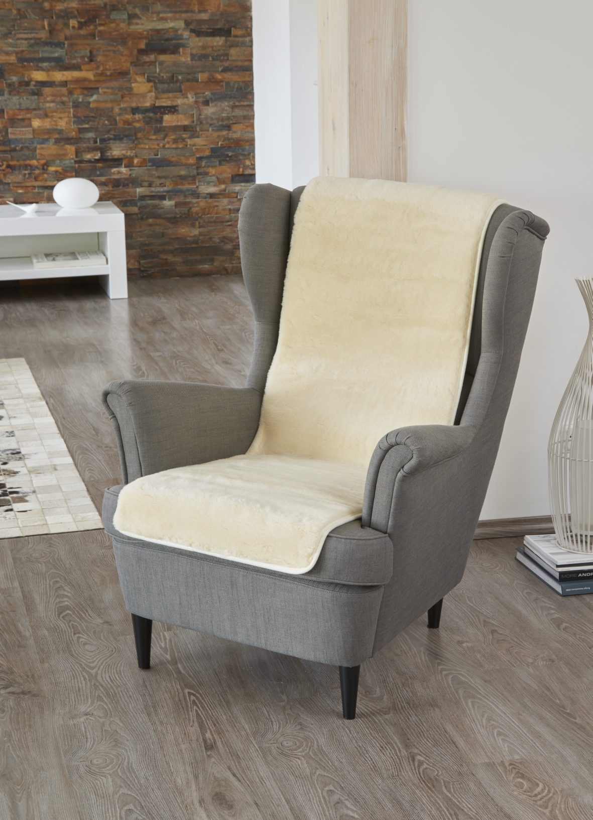 Schurwoll-Sesselschoner Deluxe