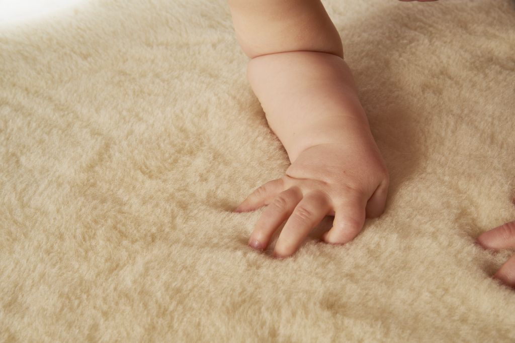 Schurwoll-Sesselschoner mit Fußteil Deluxe