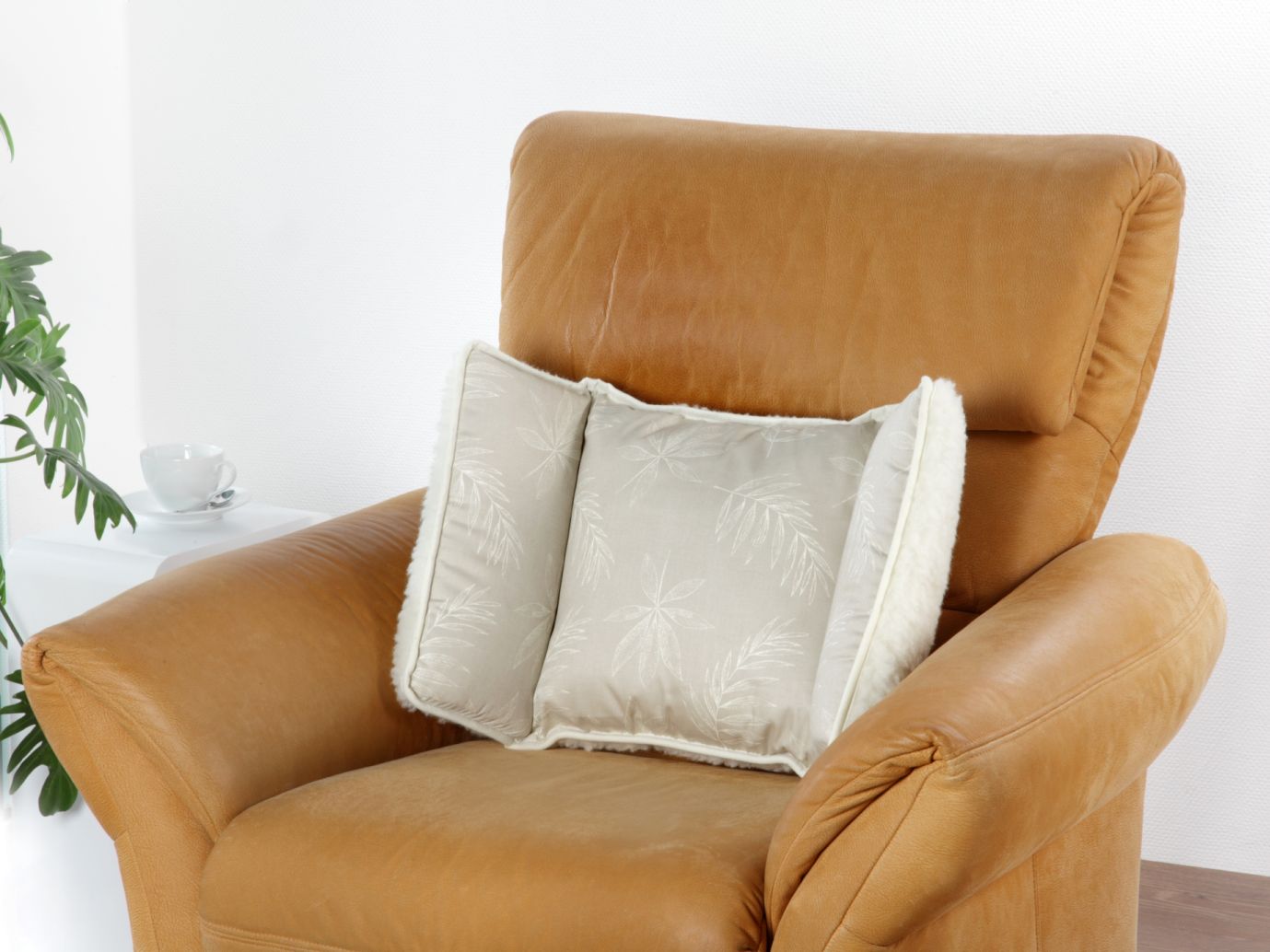 Schurwoll-Sesselkissen mit Wendefunktion